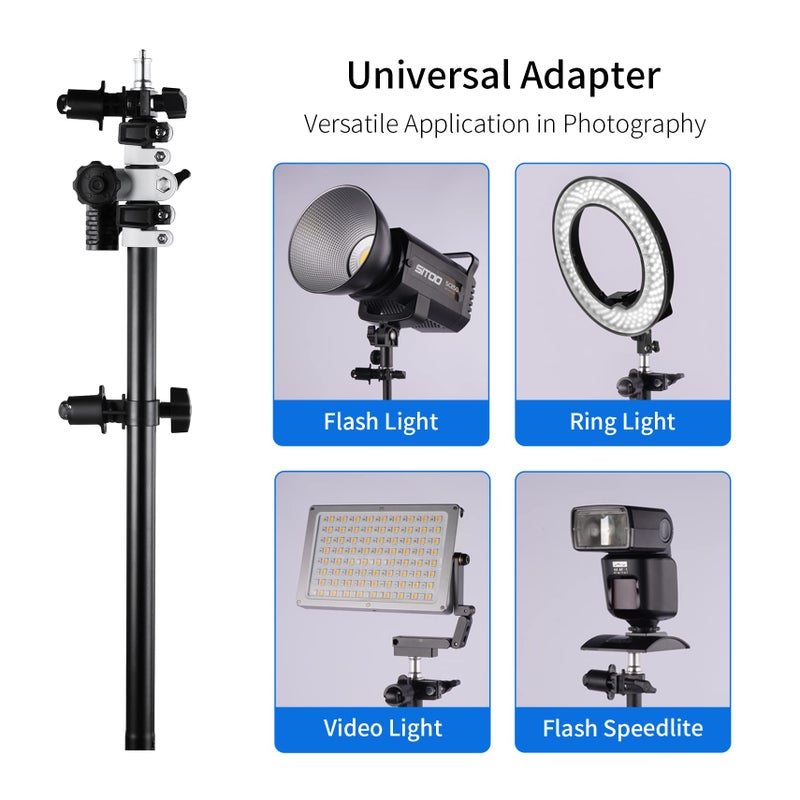 Selens Telescopic Reflector Holder Extendable Boom Arm 360 Degree Swivel with Adjustable Length for Photo Studio Product and Portrait Photography - Image 5
